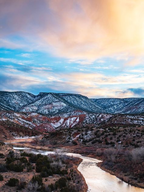 New Mexico Aesthetic, Mexico Nature, New Mexico History, New Mexico Style, New Mexico Santa Fe, Taos New Mexico, Clouds Sunset, Travel Bucket List Usa, New Mexico Usa