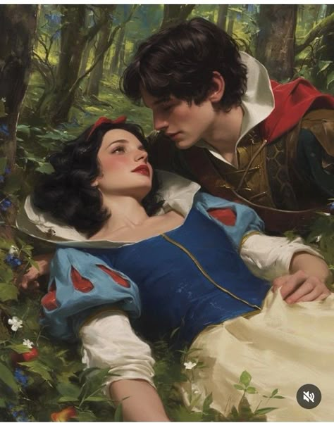 Snow White Aesthetic, Prince Kiss, Snow White And Prince, Snow White Art, Disney Princess Artwork, Snow White Disney, Disney Princes, Princess Pictures, Disney Favorites