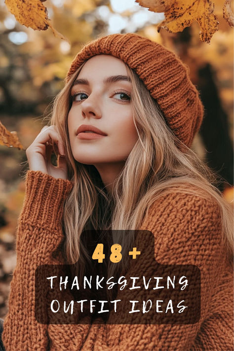 Ready to impress your family this Thanksgiving? 🍂 Discover 48 outfit ideas that blend comfort, style, and festivity. From cozy sweaters to chic dresses, these looks are perfect for any celebration. Click to explore these fashionable Thanksgiving outfit ideas. #ThanksgivingOutfits #HolidayFashion #FestiveStyle #ChicLooks #ComfortableFashion #FallFashion #StylishOutfits Thanksgiving Sweater Outfit, Khaki Sweater Outfit, Outfits To Impress, Khaki Sweater, Thanksgiving Sweater, Cute Thanksgiving Outfits, Thanksgiving Outfit Women, Thanksgiving Outfit Ideas, Friends Thanksgiving