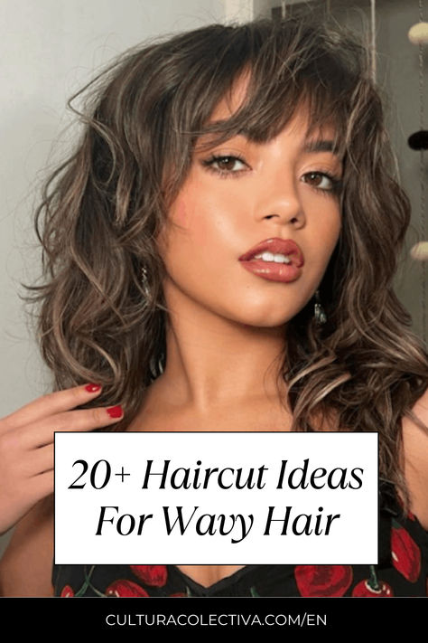 Haircut ideas, wavy hair Haircuts For Semi Wavy Hair, Short Haircut Inspo For Wavy Hair, Haircuts For Thick And Wavy Hair, Best Cuts For Thick Wavy Hair, Haïr Cuts For Wavy Hair Girl, Wavy Hair Lob Haircut, Wavy Haircuts For Oval Face, Haircuts For Natural Wavy Hair, Frizzy Haircut