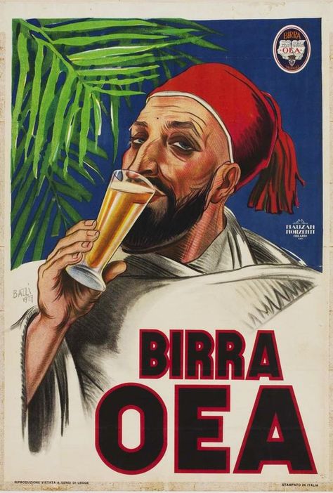 Birra Oea ~ Mario Bazzi Guinness Advert, Beer Posters, Beer Advertisement, Beer Advertising, Train Posters, Beer Ad, Beer Art, Beer Poster, All Beer