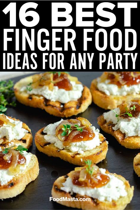 Get the party started right with these 16 easy finger foods perfect for cocktail parties! Simple yet sophisticated small bites for effortless snacking with drinks. Finger Foods Easy Party, Easy Finger Foods, Finger Food Ideas, Fruit Appetizers, Fancy Appetizers, Cocktail Party Food, Appetizers Easy Finger Food, Best Appetizer Recipes, Finger Foods Easy