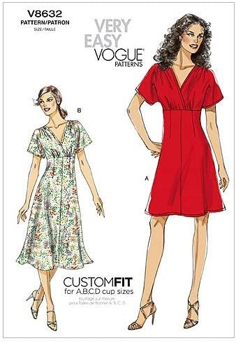 Bias Tape Neckline, Fitted Dress Pattern, 2010 Fashion Trends, Summer Dress Pattern, Summer Dress Sewing Patterns, Vogue Dress Patterns, Chic Summer Dresses, 2010 Fashion, Summer Dress Patterns