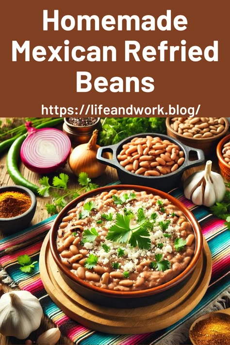 Homemade Mexican Refried Beans Cooking And Homemaking Refried Beans Recipe Authentic, Homemade Refried Beans Authentic, Home Made Refried Beans, Homemade Refried Beans Easy, Refried Beans Recipe Meals, Refried Beans Recipe Canned, Quick Refried Beans, Recipe For Refried Beans, Mexican Refried Beans Recipe