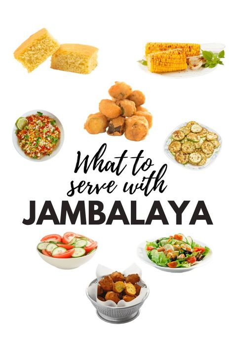 Wondering what to serve with Jambalaya? Here are 12 tasty side dishes that will transform this Creole favorite into an unforgettable meal! #jambalaya #creolefood Jambalaya Dinner Sides, What To Serve With Jambalaya, Jambalaya Side Dishes, Jambalaya Sides, Family Gathering Food Ideas, Gathering Food Ideas, Shrimp Side Dish, Family Gathering Food, Cornbread With Corn