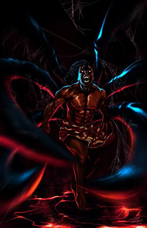 African Gods, African Mythology, Black Comics, Black Characters, Black Artwork, Black Anime Characters, Black Art Pictures, Black Love Art, Afro Art