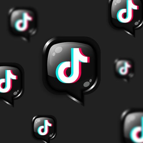 Vector social media floating tiktok icon... | Premium Vector #Freepik #vector #like-3d #social-media-likes #like-share #tiktok-3d Social Media Tiktok, Tiktok Likes, Tiktok Icon, Book Cover Page, Event Logo, Edit Music, About Social Media, Like Instagram, Canvas Designs