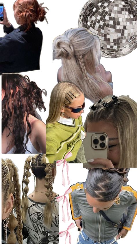 #y2k #style #hair #y2kfashion #fashion #hairstyles #y2khairstyles Y2k Hair Braids, Haircut Ideas Y2k, Y2k Fashion Hairstyles, 2005 Hairstyles, Early 200s Hair Styles, Y2k Hair Ideas, 2000s Fashion Hair, Thirteen Hairstyles, Y2k Up Do Hairstyles