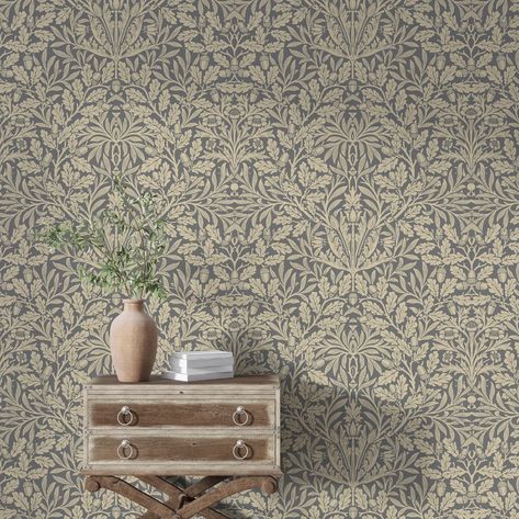 William Morris Wallpaper, William Morris Wallpaper Peel and Stick, Vintage Wallpaper Peel and Stick, - Etsy William Morris Acorn Wallpaper, Frank Lloyd Wright Wallpaper, William Morris Peel And Stick Wallpaper, William Morris Wallpaper Hallway, William Morris Interior Arts And Crafts, William Morris Wallpaper Bedroom, Panelling With Wallpaper, William Morris Tapet, Pimpernel Wallpaper