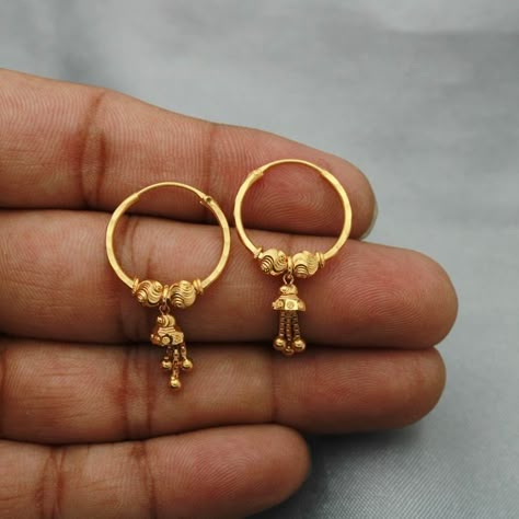 Hoop earrings Punjabi Gold Earrings, Indian Gold Hoop Earrings, Small Gold Hoop Earrings Aesthetic, Hoop Earrings Gold Indian, 2grams Gold Earrings Indian, 2grams Gold Earrings, Gold Bali Earrings Indian, Dailyware Earrings Gold, 2 Grams Gold Earrings