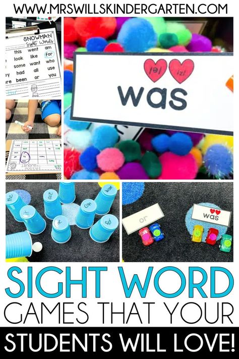 We all know that students love engaging, hands on activities even when they are use them for learning, so I know they are going to love these sight word games! Whether you use them in small groups or as literacy center activities, your kindergartens students will love practicing sight words with these fun activities. Small Group Activities 2nd Grade, Hands On Word Work, 2nd Grade Sight Word Games, Heart Words Kindergarten Activities, Sight Word Centers First Grade, Learning Sight Words Kindergarten, Heart Word Games, Heart Word Practice, Heart Word Centers