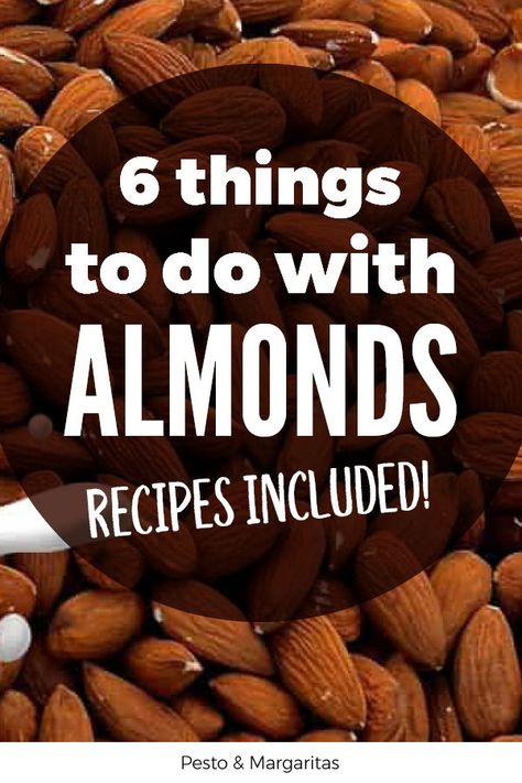 Almonds might not be as flashy as some of those other nuts but they are packed with good stuff and make some super tasty recipes!  Check out six things to do with almonds and find a new favourite almond recipe - or get a new appreciation for these little nuts! Chopped Almond Recipes, Things To Make With Almonds, Almond Nuts Recipe, Ground Almonds Recipes, Roasted Almond Recipes, What To Do With Whole Almonds, Recipes Using Whole Almonds, Recipes For Almonds, What To Make With Almonds