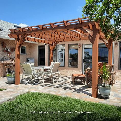 Cedar Wood Pergola Backyard Pergola Ideas, Patio Pergola Ideas, Bed Swings, Pergola Gazebo, Cedar Pergola, Wood Pergola, Patio Canopy, Pergola Ideas, Deck With Pergola