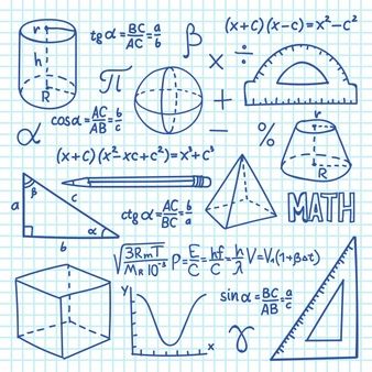 Classroom for mathematics learning | Free Vector Trigonometry Functions, Doodle Maths, Mathematical Formulas, Education Background, Formula Chart, Line Doodles, Elementary Activities, Math Formulas, Math Geometry