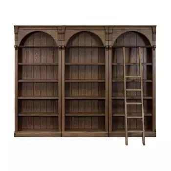 Martin Furniture : Target Dentil Moulding, Tall Bookcase, Library Bookcase, Tall Bookcases, Office Bookcase, Wood Ladder, Bookcase Wall, Wooden Ladder, Wood Bookcase