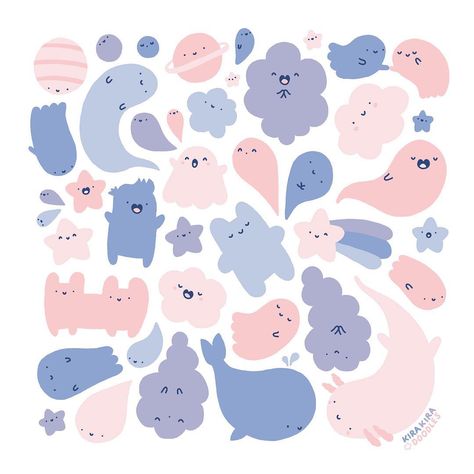 Pantone Serenity, Rose Quartz And Serenity, Rose Quartz Serenity, Animal Doodles, Paper Roses, New Wall, Color Of The Year, Abstract Wallpaper, Cute Doodles