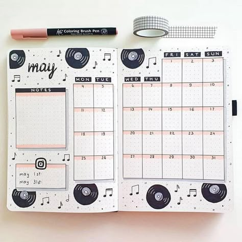 Bullet Journal Calendar Ideas, Journal Calendar Ideas, Bullet Journal Calendrier, Bullet Journal Calendar, Bullet Journal Month, Bullet Journal Monthly Spread, Journal Calendar, Bullet Journal Cover Ideas, Creating A Bullet Journal