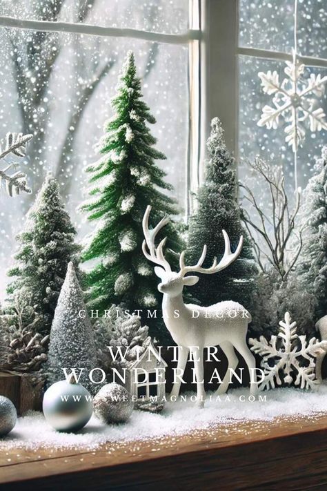 Winter Wonderland Decorations for Christmas: Your Ultimate DIY Guide - Sweet Magnoliaa Whimsical Winter Wonderland, Winter Wonderland Christmas Decorations Diy, Enchanted Christmas Decor, Christmas Hotel Decorations, Winter Interior Decor, Winter Wonderland Theme Decorations, Winter Wonderland Decorations Christmas, Christmas Winter Wonderland Theme, Winter Wonderland Christmas Decorations