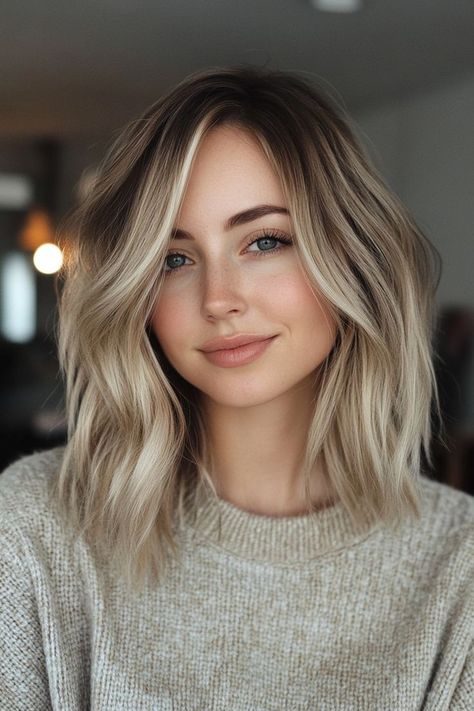 Blonde Foils Short Hair, Short Blond Haircut, Blonde Bob Straight, Short Hair Blonde Highlights, Good Haircut, Shoulder Length Blonde, Hair Contouring, Blonde Shades, Balayage Blond