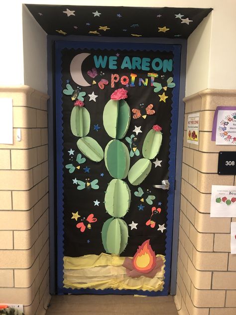 Fiesta Door Decorations Classroom, Mexico Theme Classroom Door, Desert Theme Classroom Decorations, Desert Decoration Ideas, Western Door Decorations For School, Fiesta Door Decorations, Desert Theme Classroom Door, Firefly Classroom Door, Desert Door Decorations Classroom