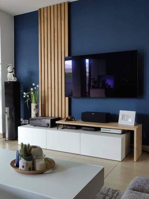 Room Color Combination, Blue Living Room Decor, Convertible Furniture, Home Design Living Room, Blue Living Room, Apartment Furniture, Living Room Decor Apartment, Storage Diy, Decor Home Living Room