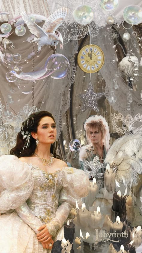 labyrinth #labyrinth #labyrinthmovie Labrynth Movie Aesthetic, Labyrinth Movie Art, Labyrinth Dress, Labyrinth Costume, Sarah Labyrinth, Labyrinth Ball, Bowie Labyrinth, Labyrinth 1986, Labyrinth Movie