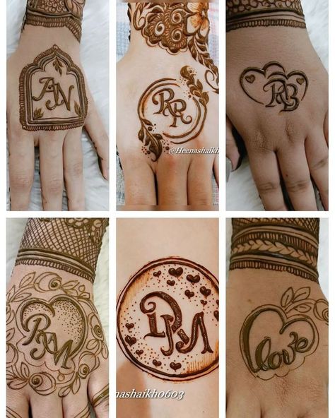 Easy DIY Baby Mehndi Patterns: Step-by-Step Guide Mehandi Letters Design, Mehndi Letter Design, Mehendi With Initials, Bridal Mehndi Designs With Groom Name, As Mehndi Design Letter, Initial Mehndi Designs, A Alphabet Mehndi Design, Letter Mehendi Designs, Groom Mehendi Designs Simple