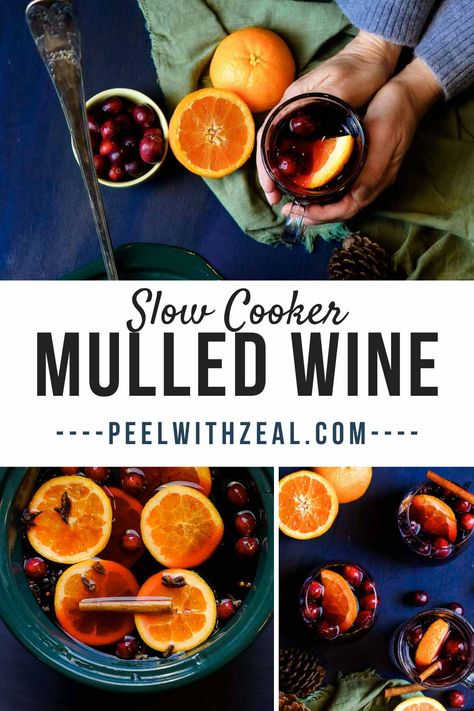 Mulled Wine Recipe Crockpot, Mulled Wine Slow Cooker, Spiced Wine Recipe, Homemade Mulled Wine, Winter Sangria, Mulled Wine Recipe, Fruity Wine, Wine Recipe, Spiced Wine