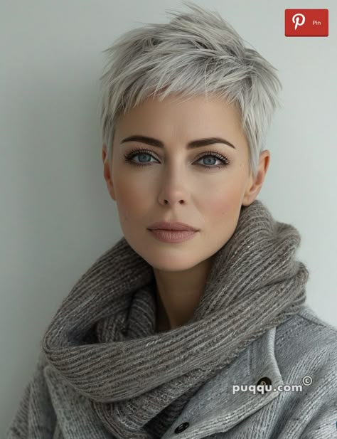 Haircut Gray Hair, Grey Hair Looks, Stylish Short Haircuts, Short Haircuts For Women, Stylish Haircuts, Best Short Haircuts, Women's Hairstyles, Trendy Haircuts, Pixie Haircuts