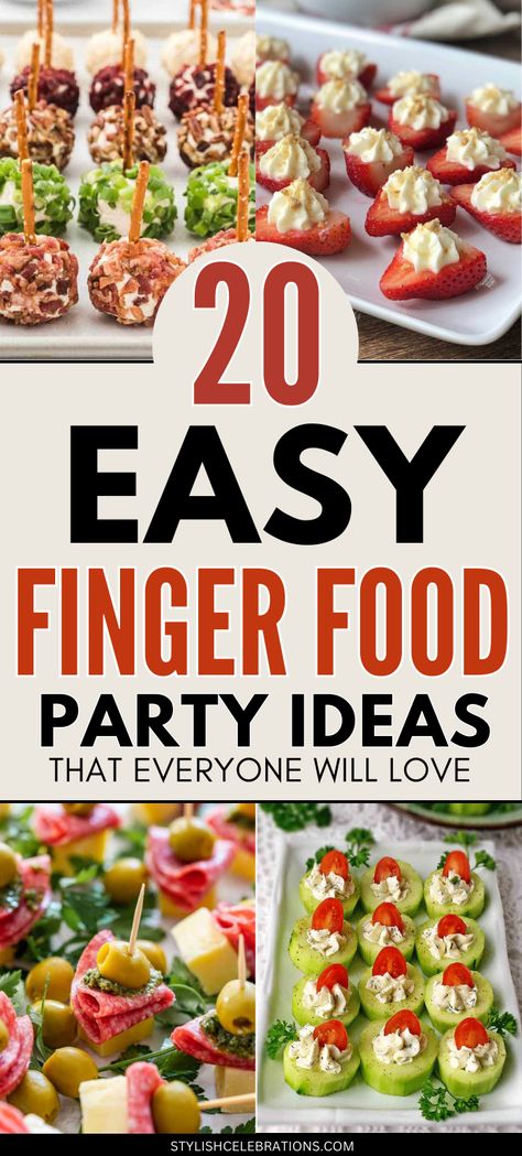 Easy DIY Party Finger Food Ideas Party Finger Food Ideas, Finger Food Party, Best Finger Foods, Potluck Meals, Finger Foods Easy Party, Party Finger Food, Easy Finger Food, Finger Food Ideas, Appetizers For A Crowd