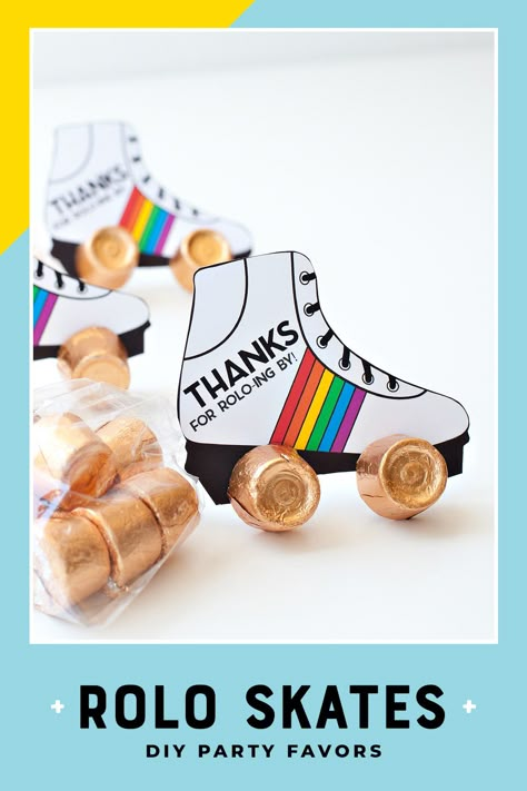 Roller Skating Party Favors, Rollerskating Party, Skate Party Favors, Roller Skate Birthday Party, Skate Birthday Party, Roller Skate Party, Skating Birthday Party, 70s Party Theme, Teenager Party