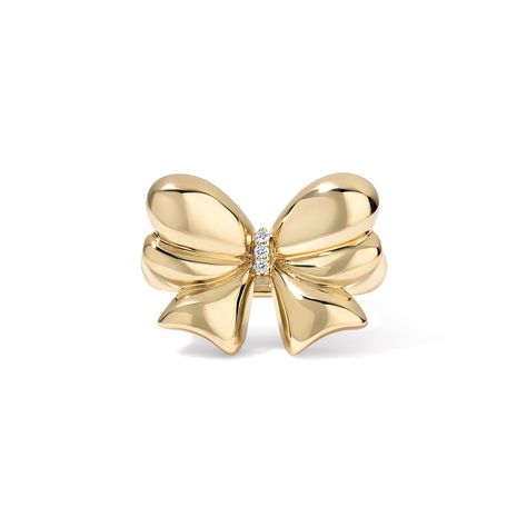 The Evie Bow Ring is a stylish and elegant piece of jewelry that exudes grace and sophistication. 14K Yellow Gold Diamond weight = 0.20 carats Luxury Bow Jewelry, Yellow Bow, Bow Ring, Bow Jewelry, Diamond Cocktail Rings, Band Bracelet, Diamond Shop, Bracelet Collection, Earrings Collection