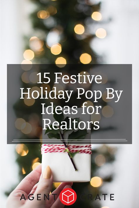 The holidays are a great time to show your real estate clients and sphere of influence some extra love. Small gestures can go a long way in building relationships and showing people that you care. In real estate, this can be especially important! So we’ve put together a list of 15 festive holiday pop by ideas for realtors that are sure to bring some holiday cheer. Christmas Pop Bys For Realtors, Real Estate Client Holiday Gifts, Small Pop By Gifts, Real Estate Marketing Pop By Ideas, New Year Pop Bys, Christmas Gifts From Realtors, Real Estate Christmas Gifts For Clients, Real Estate Holiday Gifts, Marketing Christmas Gift Ideas