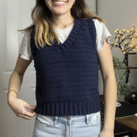 Crochet V Sweater, V Neck Vest Crochet, Sweater Vest Crochet Pattern Free, Sweater Vest Free Pattern, Free Crochet Vest Pattern, Crochet Sweater Vest Pattern Free, Crochet Vest Pattern Free Woman, Crochet Vest Pattern Free Easy, Crochet Sweater Vest Pattern