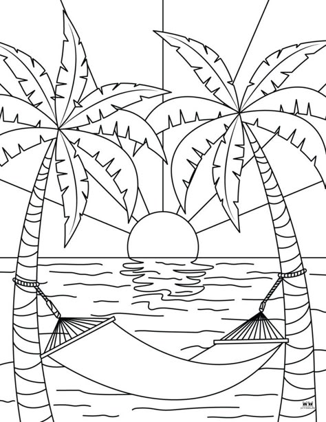 Choose from a wide variety of beach coloring pages perfect for endless fun on those long summer days. Print from home. 100% FREE! Coloring Book Trend, Coloring Sheets Summer, Pura Vida Coloring Pages, Beachy Coloring Pages, Free Beach Coloring Pages, Beach Colouring Pages, Pictures To Colour In, Preppy Coloring Pages Free Printable, Blank Coloring Pages Aesthetic