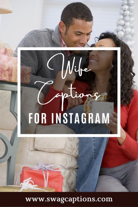 Looking for the best wife captions and quotes to post on your Instagram? Look no further! We've got you covered with some of the best ones out there. So go ahead and show your love for your wife with a sweet caption or quote that will make her smile. #wifecaptions #wifequotes #wife #love #husband #family #marriage #wedding #husbandandwife #couplegoals #couple #mom #wifey #life #happy #married #mother #beautiful #couples #girlfriend #instagood #relationshipgoals #bride #photography #follow Comment On Wife Pic On Instagram, Wife Caption Instagram, Captions For Newly Married Couple, Husband And Wife Instagram Captions, Instagram Bio Ideas Mom And Wife, New Wife Quotes, Caption For Husband Wife Picture, Happy Wife Happy Life Quotes, Romantic One Liners