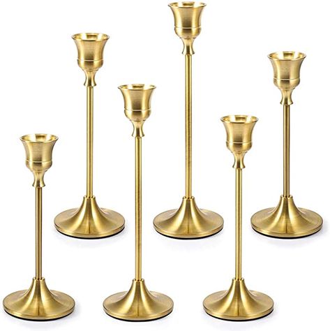 Pink And Gold Quinceanera, Gold Candle Stick Holders, Gold Taper Candle Holders, Gold Taper Candles, Gold Candlesticks, Gold Candlestick Holders, Gold Candle Holder, Gold Candelabra, Led Taper Candles