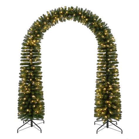 8ft. Pre-Lit Holiday Pine Artificial Christmas Arch, Warm White Mini LED Lights by Ashland® Christmas Business Decor, Christmas Balloons Arch, Christmas Party Wall Decor, Garland Archway Christmas Outdoor, Holiday Gala Decor, Kitchen Island Light Christmas Decor, Alternative Christmas Decor, Elegant Christmas Decor Outdoor, Townhome Christmas Decor Outdoor