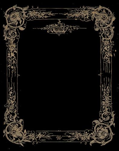 The | Flickr - Photo Sharing! Dark Floral Design, Book Frame Design, Gothic Frame, Frame Overlay, Floral Overlay, Book And Frame, Photo Frame Design, Vintage Book Covers, Floral Frame