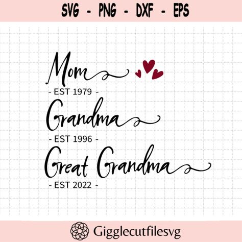 Custom Date Mom Grandma Great Grandma Svg Grandmother Svg Happy Mother Day Mothers Day Svg Mommy Svg Mom Life Svg Motherhood Svg Design -586 Check more at https://gigglecutfilesvg.art/product/custom-date-mom-grandma-great-grandma-svg-grandmother-svg-happy-mother-day-mothers-day-svg-mommy-svg-mom-life-svg-motherhood-svg-design-586/ Mom Grandma Great Grandma, Grandpa Svg, Happy Mother Day, Grandma Svg, Fathers Day Svg, Mothers Day Svg, Great Grandma, Image Svg, Diy Yard