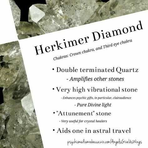 Herkimer Diamond crystal meaning Herkimer Diamond Crystal Meaning, Diamond Necklace Pendant, Herkimer Diamond Jewelry, Herkimer Diamond Necklace, Crystal Healer, High Vibrational, Astral Travel, Gemstone Meanings, Crystal Therapy