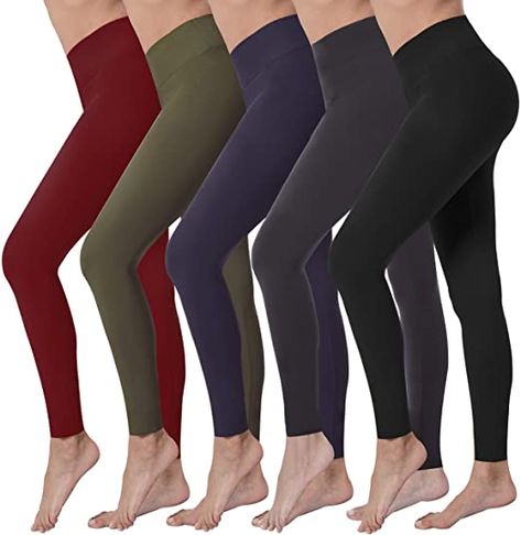 90% Polyester, 10% Spandex Pull On closure Machine Wash SUPERIOR QUALITY WITH PERFECT PRICE: Super Comfy Basic Full Ankle Length Leggings with a premium blend of 90% Polyester and 10% Spandex that give you a buttery soft comfort and flexibility, suitable for all weather and seasons. STRETCHY OPAQUE LEGGINGS: VALANDY pursue the best quality but the most reasonable price! All-way stretch athletic leggings follow your every pavement without any restrictions, thick stretchy fabric for non see-throug Opaque Leggings, Best Leggings For Women, Running Yoga Pants, Ankle Length Leggings, Sport Tights, High Waist Yoga Pants, Workout Running, Leggings For Women, Running Leggings