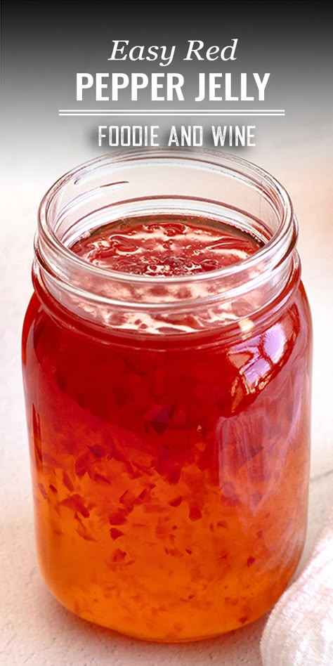 Recipe For Pepper Jelly, Sweet Pepper Jam Recipe, Sweet Red Pepper Jelly, Cayenne Pepper Ideas, Spicy Red Pepper Jelly, How To Make Red Pepper Jelly, Cayenne Peppers Recipes, Canned Pepper Jelly, Spicy Pepper Jelly Recipe