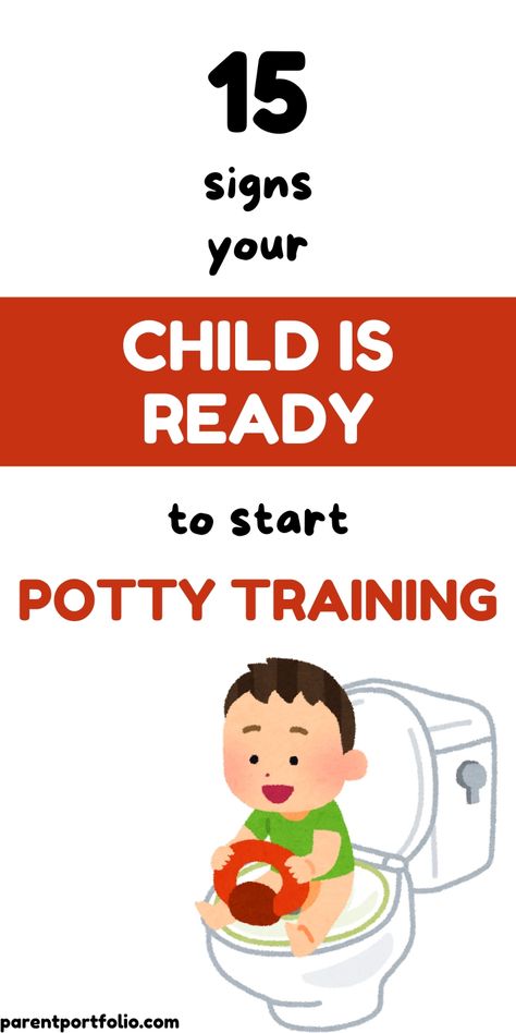 Learn the 15 signs your child is ready to start potty training! Identify key indicators that show it's time to transition from diapers. Perfect for parents looking for guidance. Check out these signs and start your potty training journey today! Night Potty Training, Potty Training Incentives, Potty Training Age, Boys Potty, Potty Training Girls, Potty Training Boys, Toddler Potty Training, Starting Potty Training, Potty Training Tips