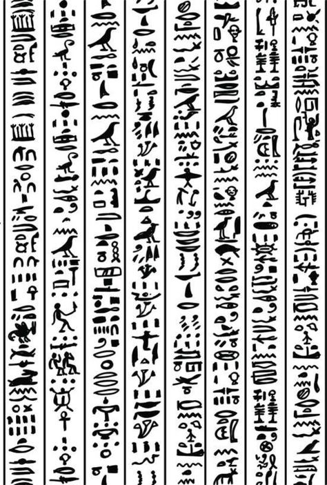 Ancient Egypt Hieroglyphics, Egypt Hieroglyphics, Egyptian Tattoo Sleeve, Ancient Egyptian Hieroglyphics, Anubis Tattoo, Egyptian Hieroglyphs, Ancient Egyptian Symbols, Egypt Tattoo, Ancient Egypt History