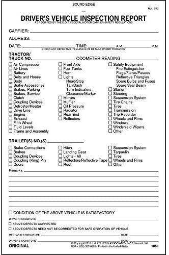 Detailed Driver's Vehicle Inspection Report 50-pk. - Book Format, 2-Ply Carbonless, 5.5" x 8.5", 31 Sets of Forms Per DVIR Book - Meet FMCSR Requirements - J. J. Keller & Associates Check more at https://www.shaligramshop.com/detailed-drivers-vehicle-inspection-report-50-pk-book-format-2-ply-carbonless-5-5-x-8-5-31-sets-of-forms-per-dvir-book-meet-fmcsr-requirements-j-j-keller-associates/58184/25/08/2021/ Incident Report, Vehicle Inspection, Receipt Template, Checklist Template, Banner Sizes, Report Template, Layout Template, Powerpoint Presentation Templates, Am Pm