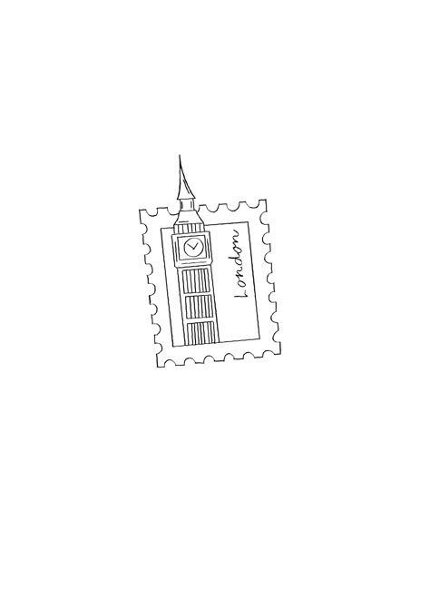 London England Tattoo Ideas, London Travel Tattoo, London Outline Drawing, London Flash Tattoo, London Is Always A Good Idea, Uk Stamp Tattoo, London Related Tattoos, London Post Stamp Tattoo, London Tatoos Ideas