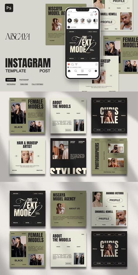 Agency Instagram, Instagram Design Layout, Instagram Feed Planner, Instagram Feed Layout, Social Media Branding Design, Social Media Advertising Design, Instagram Template Design, Instagram Graphic, Instagram Layout