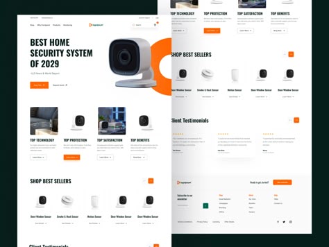 Camera Website Design, Security Website Design, Camera Website, Ecommerce Tips, E Commerce Website Design, Digital Security, Ui Website, Services Website, Home Security Camera