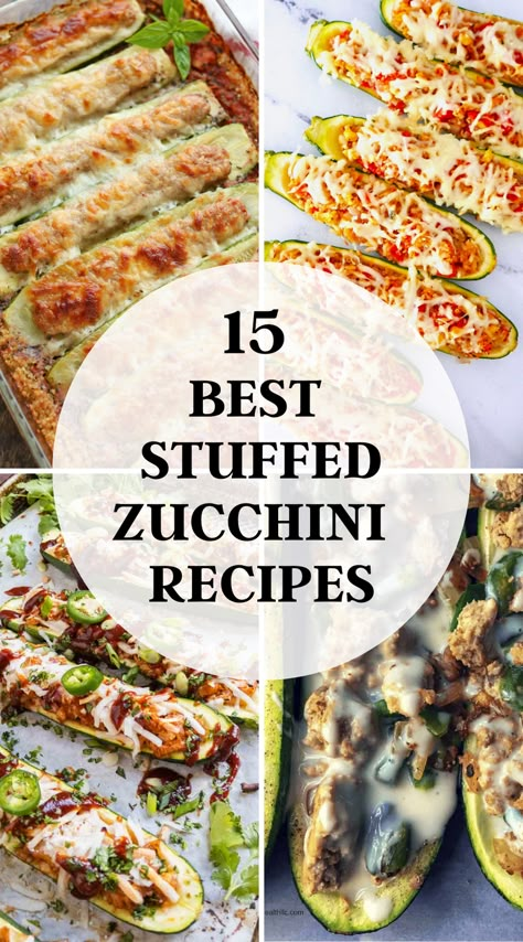 Stuffed Squash Recipes Zucchini Boats, Zucchini Recipes Stuffed, Best Stuffed Zucchini Boats, Breakfast Zucchini Boats, Meatloaf Stuffed Zucchini Boats, Filled Zucchini Recipes, What Goes With Zucchini, Dinner Recipes Using Zucchini, Hamburger Stuffed Zucchini Boats